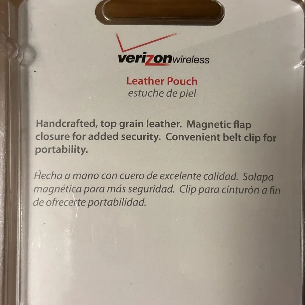 Universal Slim Style Leather Phone Pouch from Verizon Wireless Belt Clip